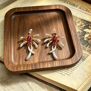 Rose Red Silver Needle