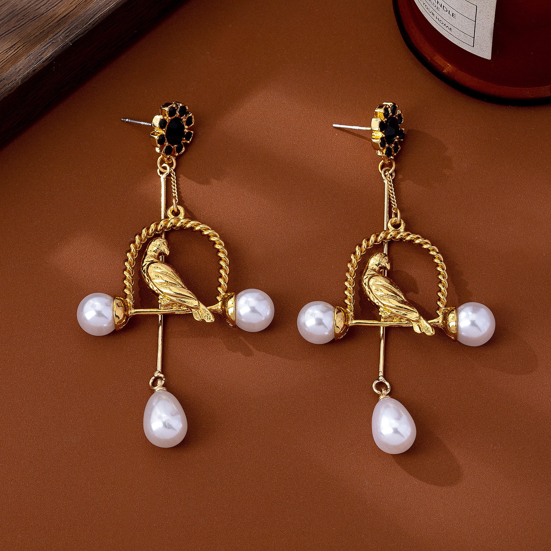 Animal For Women Alloy Earrings Featuring 925 Sterling Silver Ear Studs In Retro Style With Silver Finish