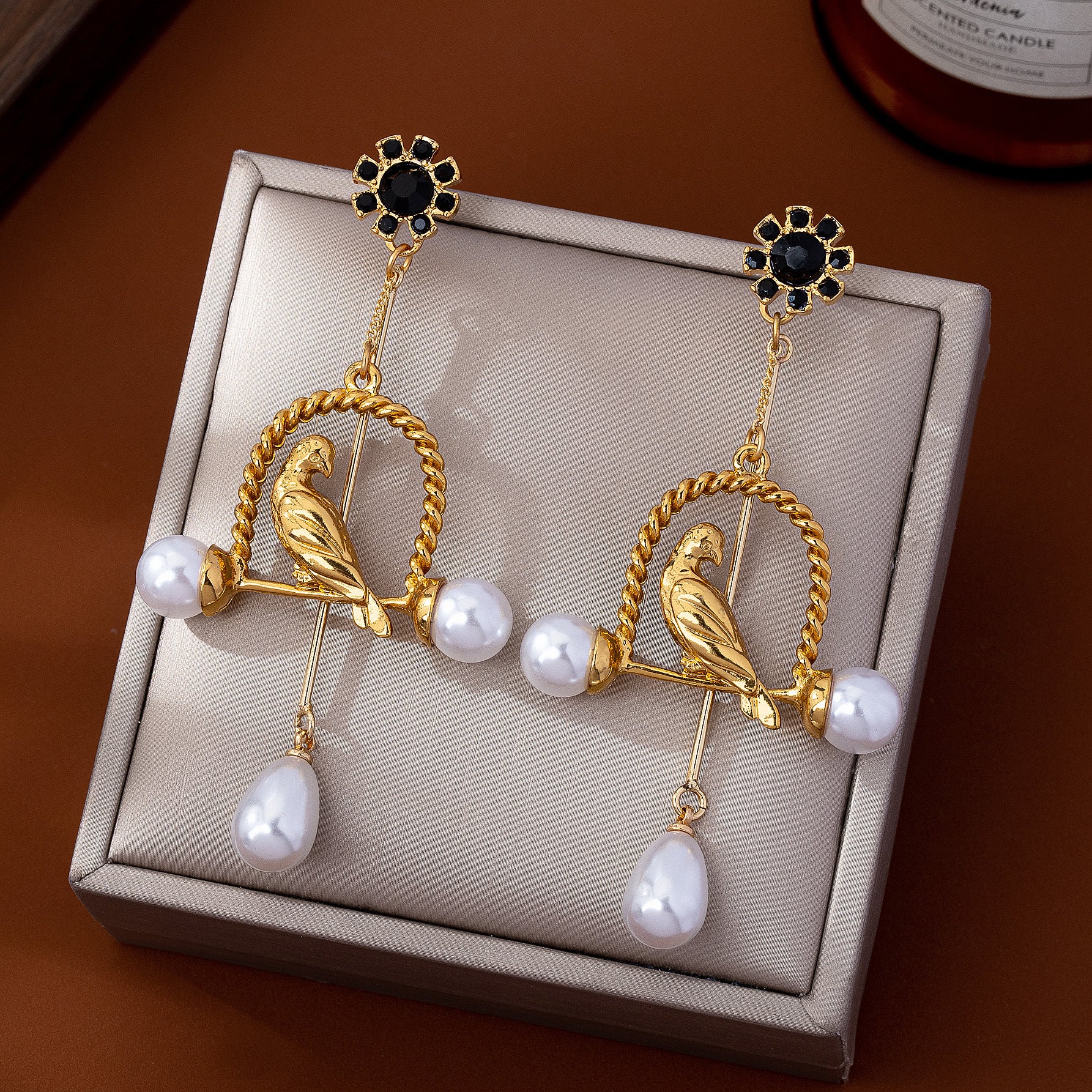 Animal For Women Alloy Earrings Featuring 925 Sterling Silver Ear Studs In Retro Style With Silver Finish