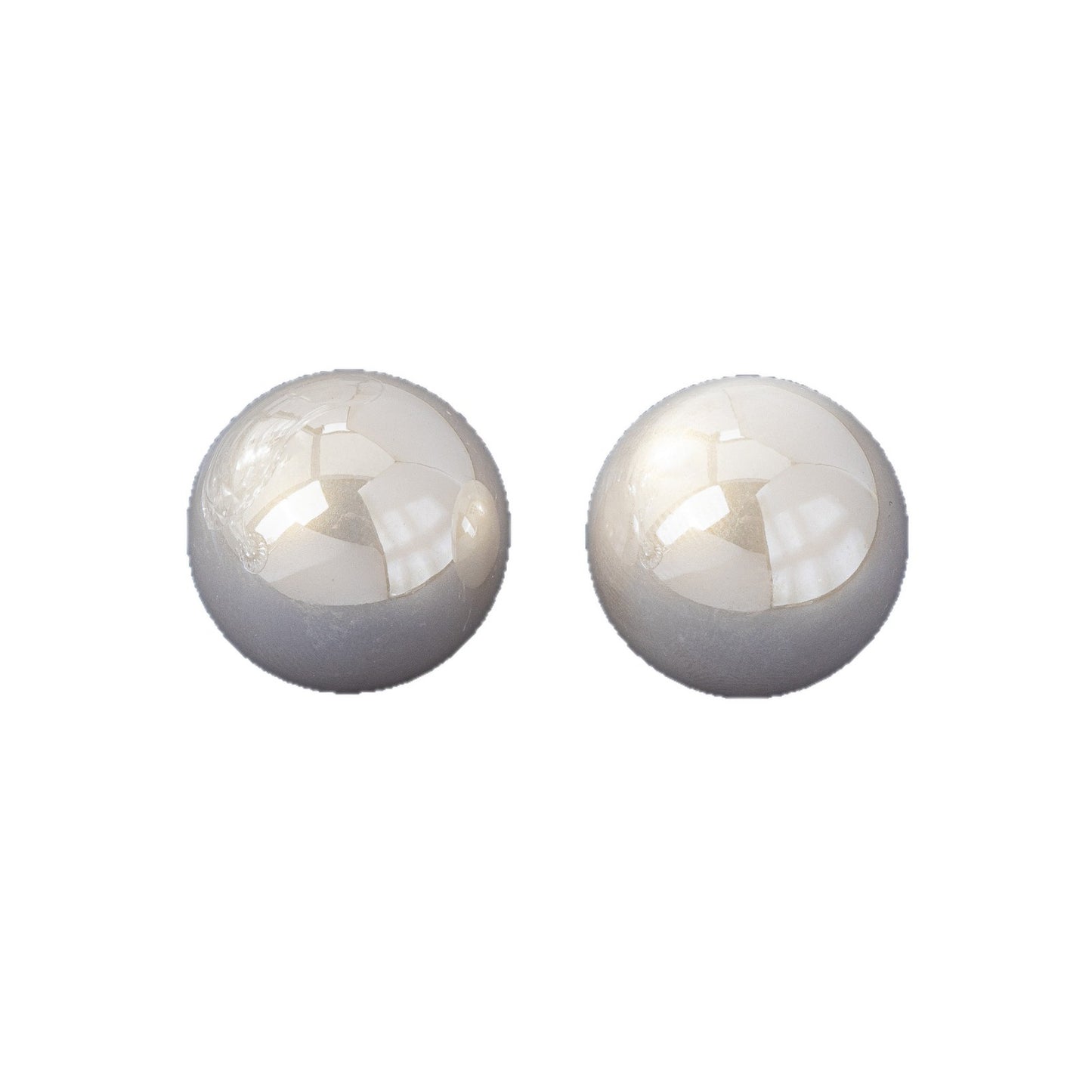 Sweet Natural Pink Stud Earrings With Artificial Pearl Inlay, Made Of Durable Zinc Alloy