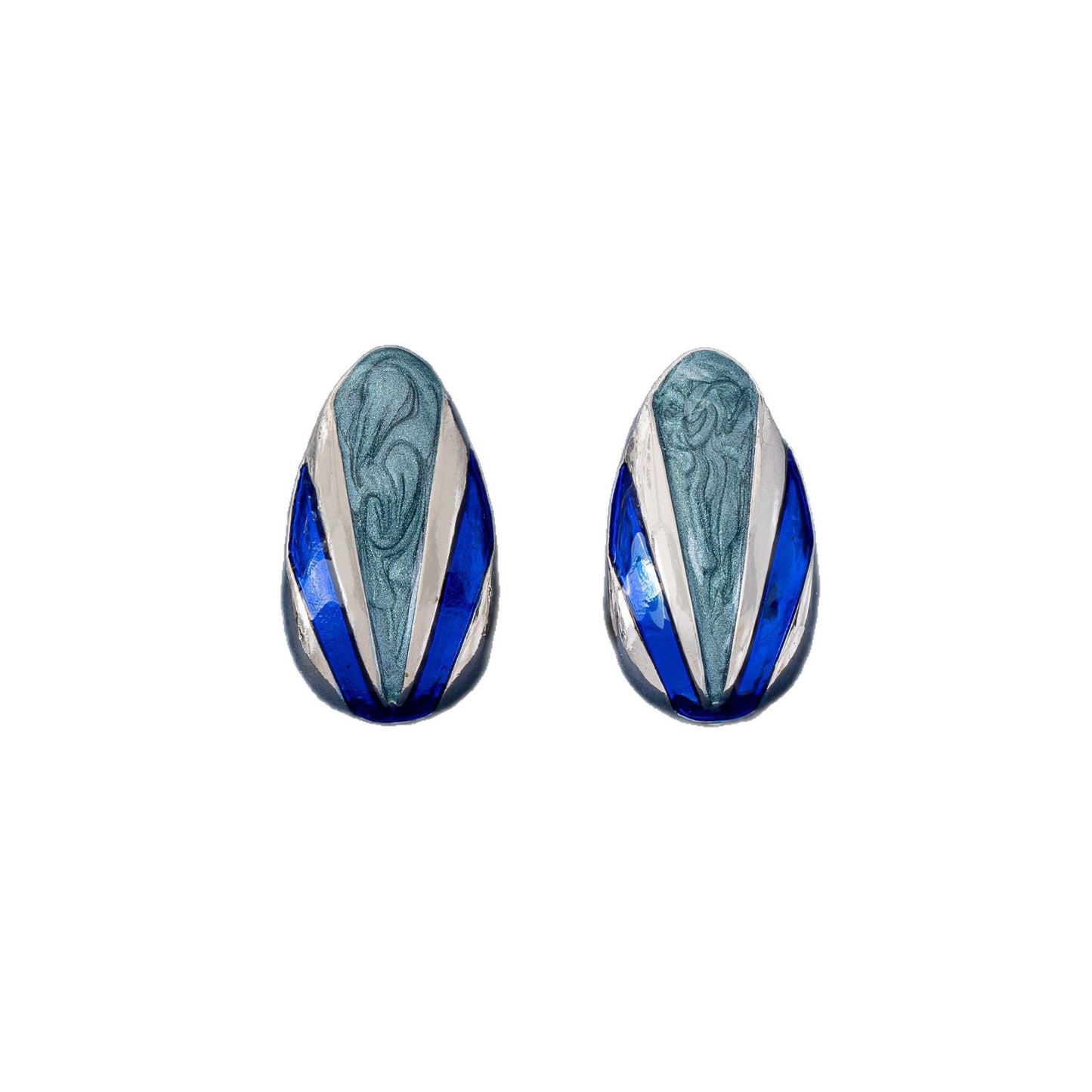 Color Block Stud Earrings For Unisex Featuring Enamel Craft In Colour With Zinc Alloy And 925 Sterling Silver Ear Pins