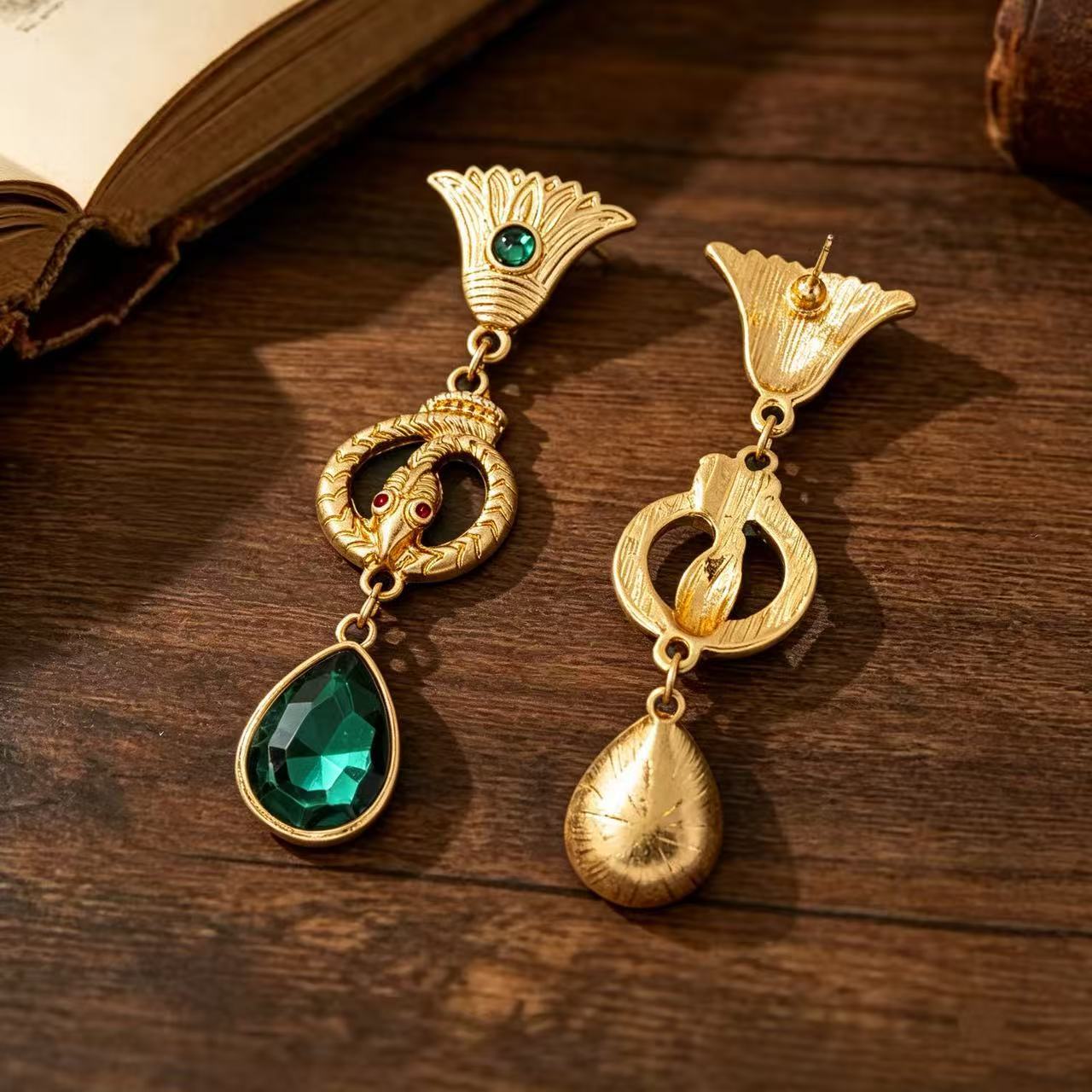 Flowers For Women Resin Earrings Featuring Electroplated Finish And 925 Sterling Silver Studs In Retro Style