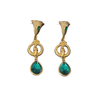 Flowers For Women Resin Earrings Featuring Electroplated Finish And 925 Sterling Silver Studs In Retro Style