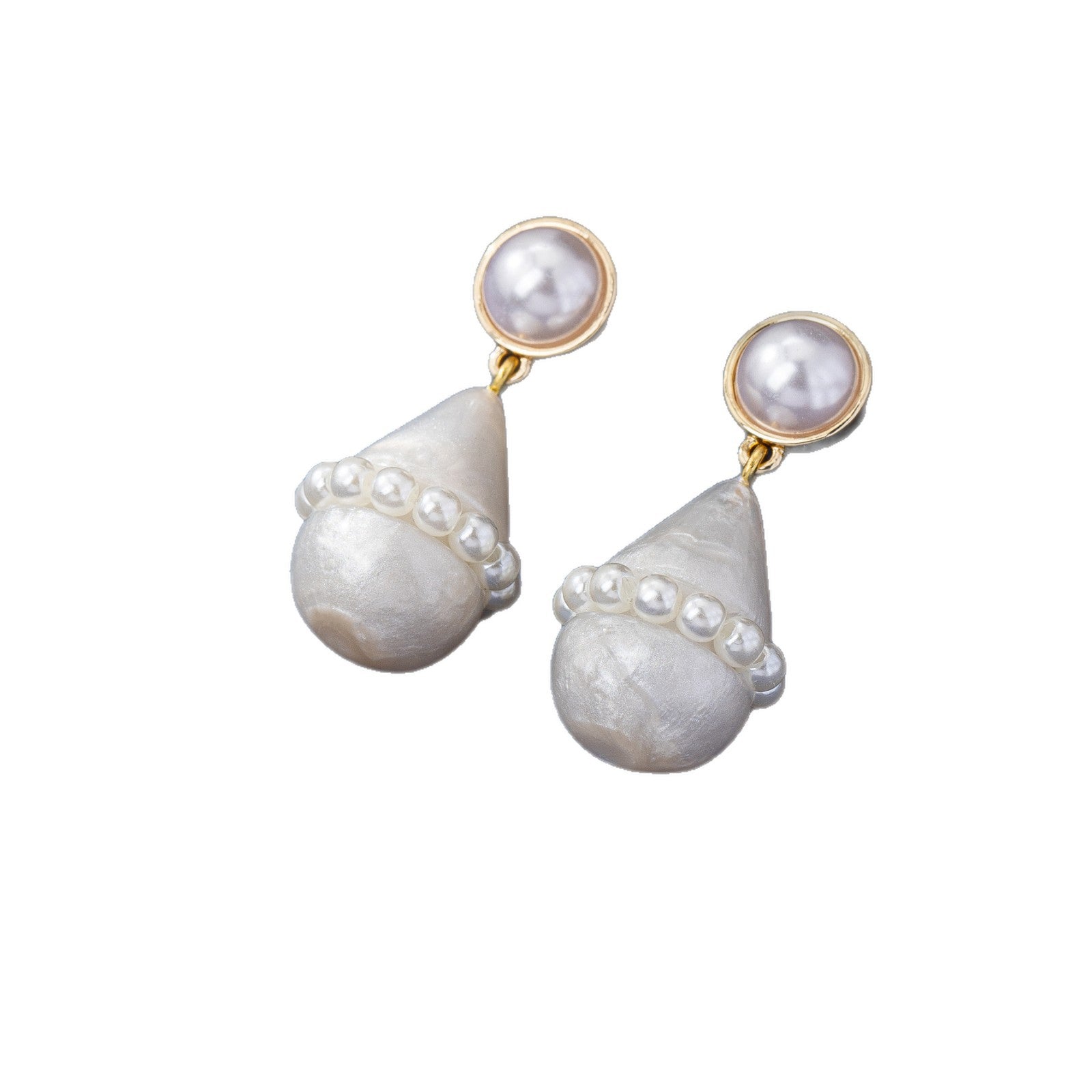 Retro Water Droplets Stud Earrings For Unisex Featuring Alloy Material