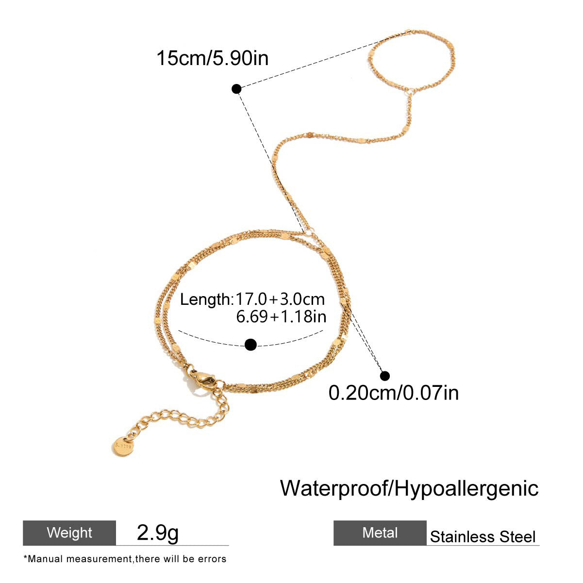 Pearl Bracelet For Women, Waterproof Non Tarnish Stainless Steel With Golden Plated Electroplated Finish And Zircon Inlay