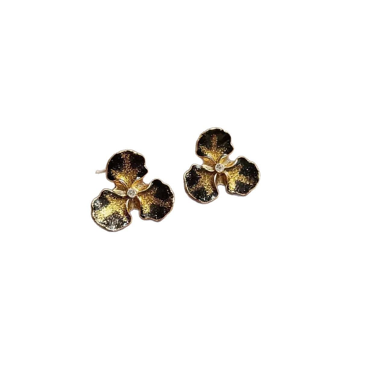 Shamrock Stud Earrings For St. Patrick Festival Unisex Alloy Electroplated With 925 Sterling Silver Posts