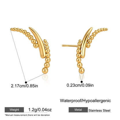 Sweet Tassel Earrings For Women With Titanium Steel Ear Pins And Zircon Inlay
