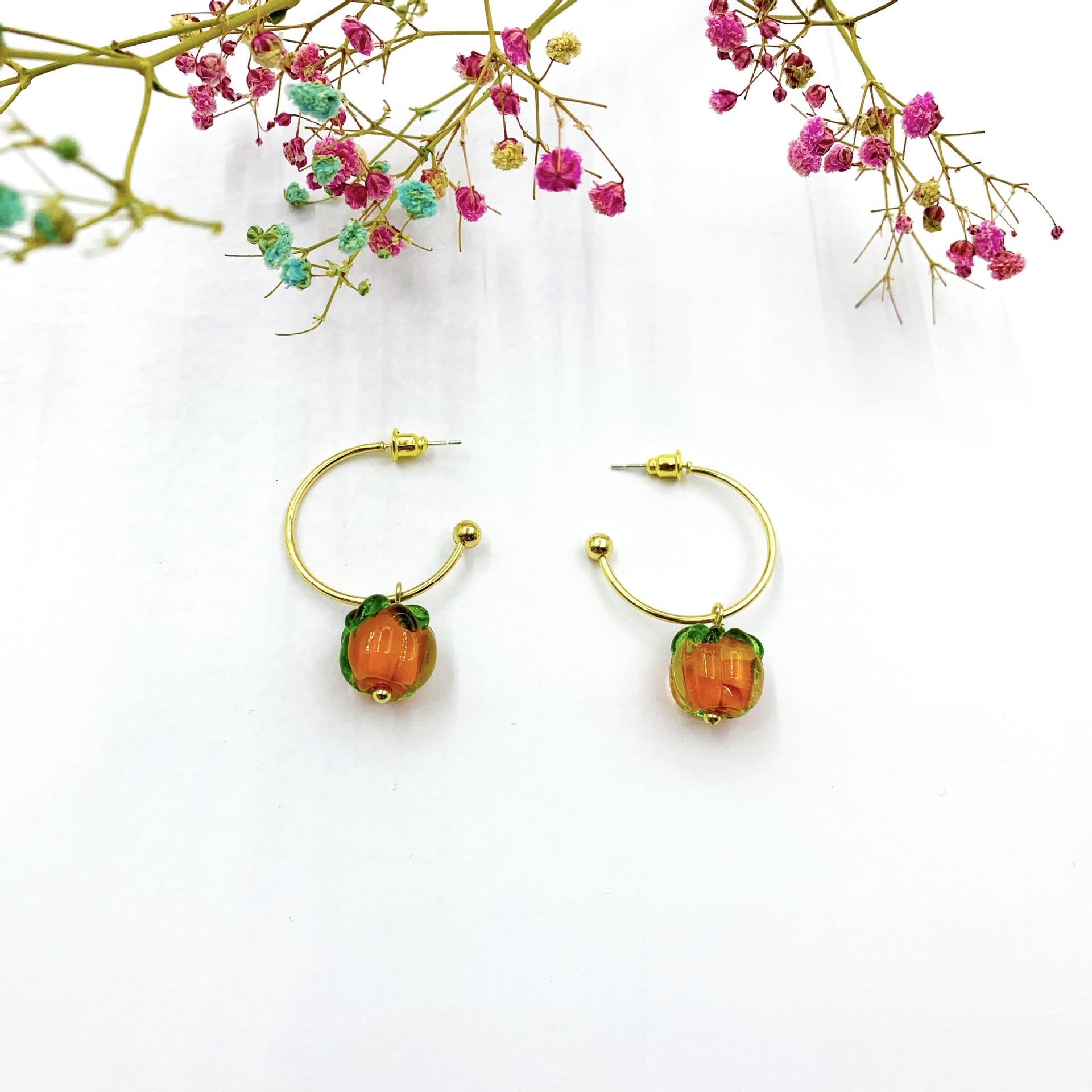Tribal Retro Stud Earrings For Women With Glass And Artificial Gemstones, Perfect For Wedding
