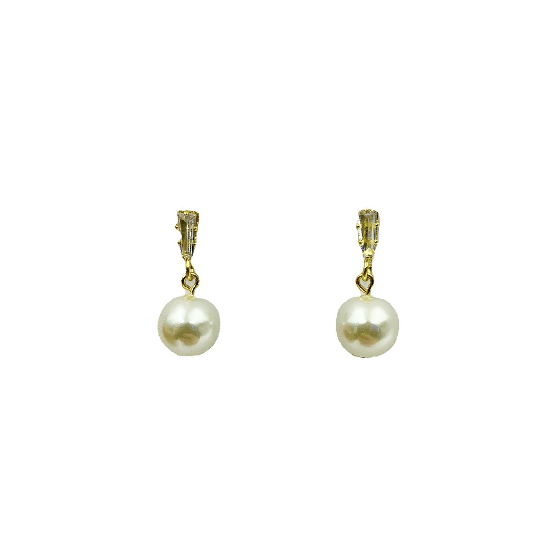 Crystal Stud Earrings For Women With Alloy Ear Pins