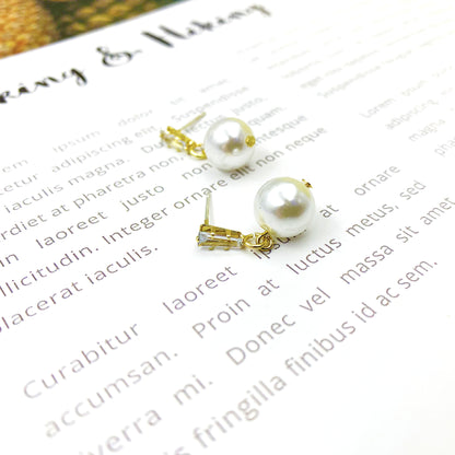Crystal Stud Earrings For Women With Alloy Ear Pins