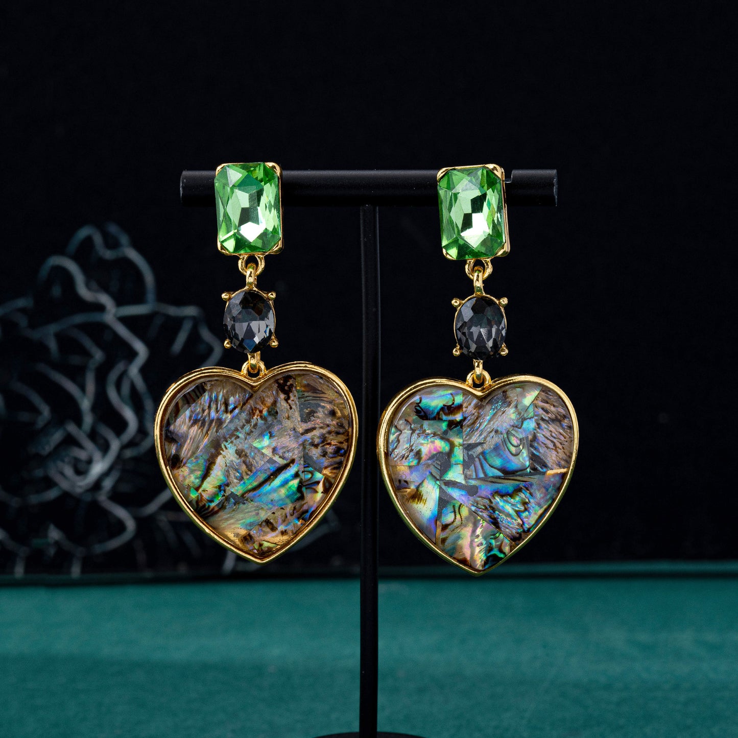 Heart Shape Earrings For Women In Silver Zinc Alloy Featuring 925 Sterling Silver Studs, 1 Pair