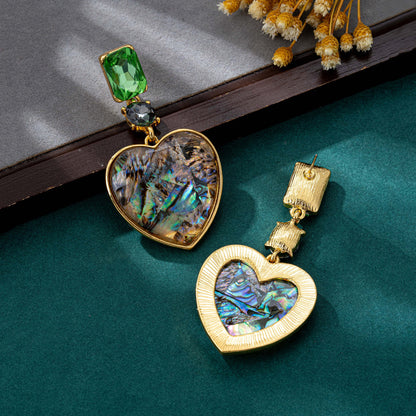 Heart Shape Earrings For Women In Silver Zinc Alloy Featuring 925 Sterling Silver Studs, 1 Pair
