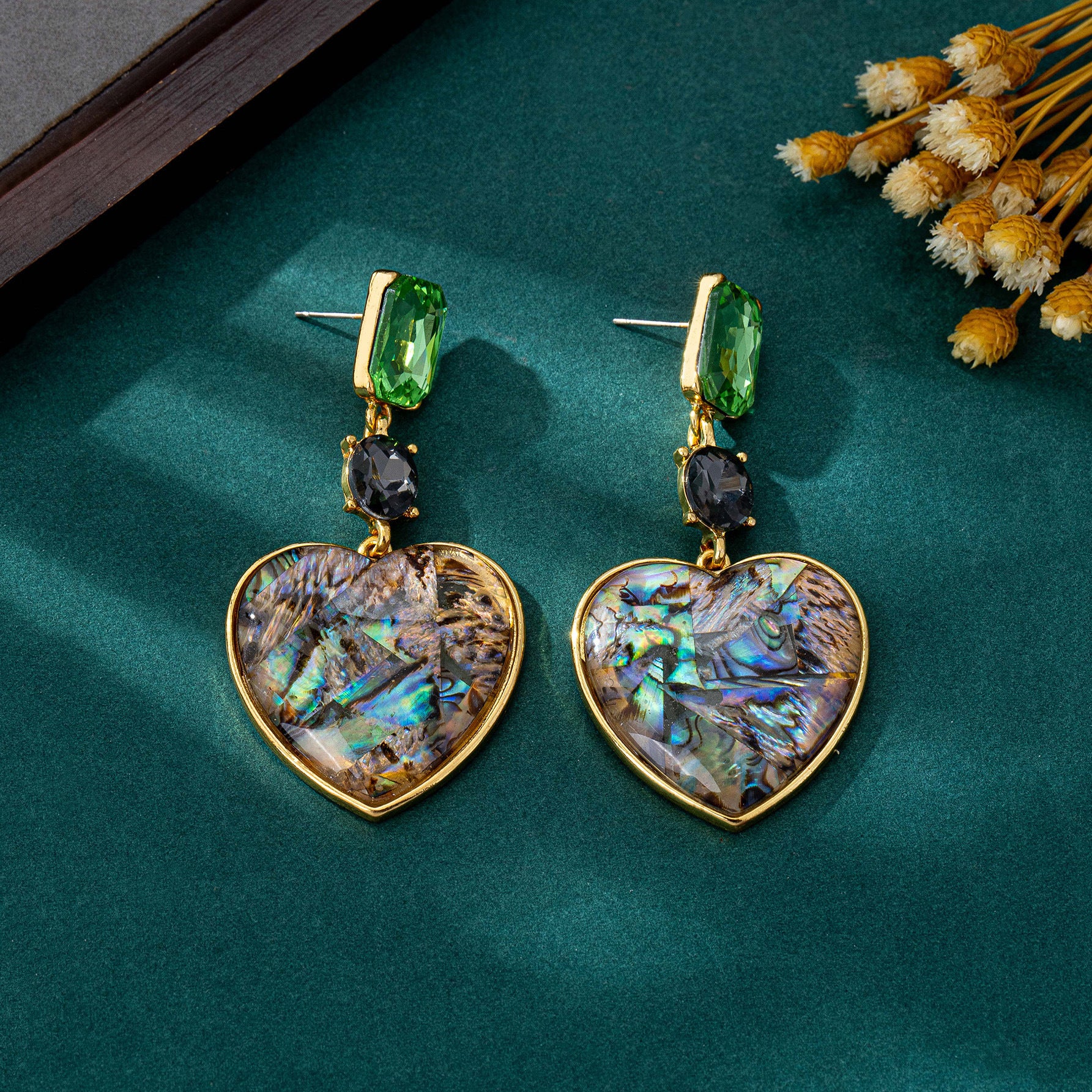 Heart Shape Earrings For Women In Silver Zinc Alloy Featuring 925 Sterling Silver Studs, 1 Pair
