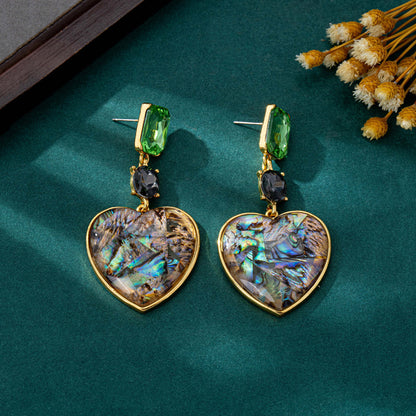 Heart Shape Earrings For Women In Silver Zinc Alloy Featuring 925 Sterling Silver Studs, 1 Pair