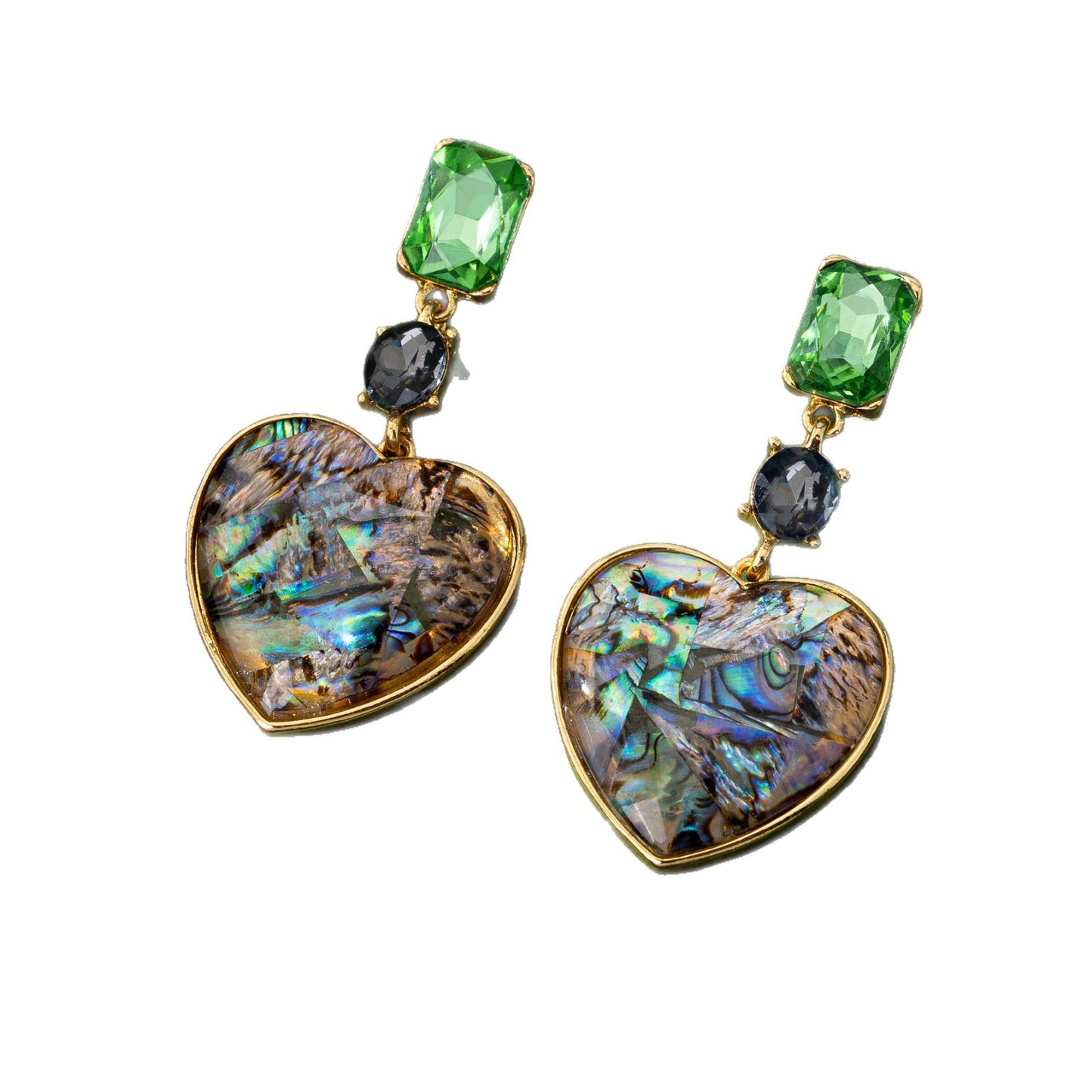 Heart Shape Earrings For Women In Silver Zinc Alloy Featuring 925 Sterling Silver Studs, 1 Pair