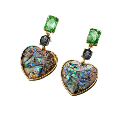 Heart Shape Earrings For Women In Silver Zinc Alloy Featuring 925 Sterling Silver Studs, 1 Pair