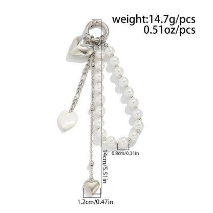 Heart Shape Jewelry Buckle In Alloy With White K Electroplated Coating 0.03µm-0.05µm Featuring Twisted Rope Chain, 1 Piece