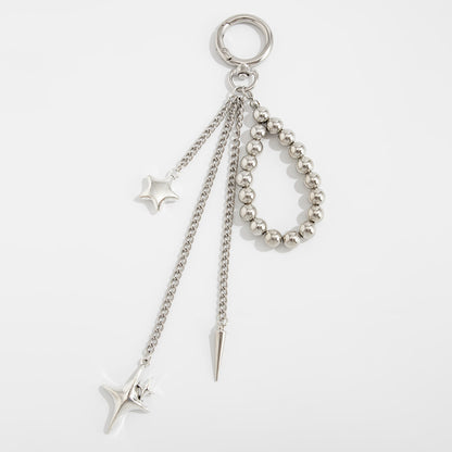 Heart Shape Jewelry Buckle In Alloy With White K Electroplated Coating 0.03µm-0.05µm Featuring Twisted Rope Chain, 1 Piece