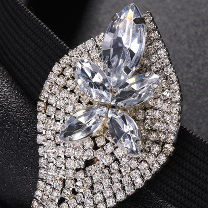 Women’s Silver Alloy Snake Pattern Leg Chain With Rhinestones, Perfect For Party Accessories