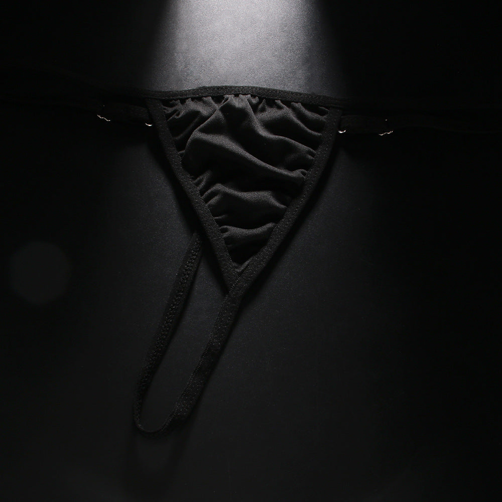Sexy Women’s Thongs With Rhinestones In Polyester Fabric, Perfect For Printing Designs