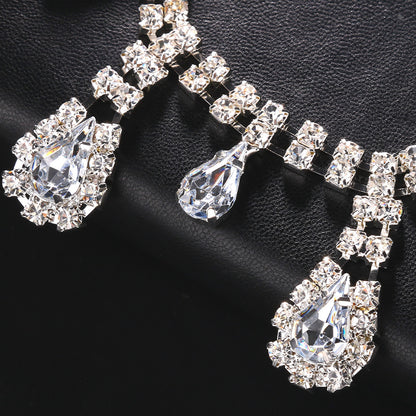 Simple Style Water Droplets Body Chain For Women In Electroplated Alloy With Artificial Gemstones