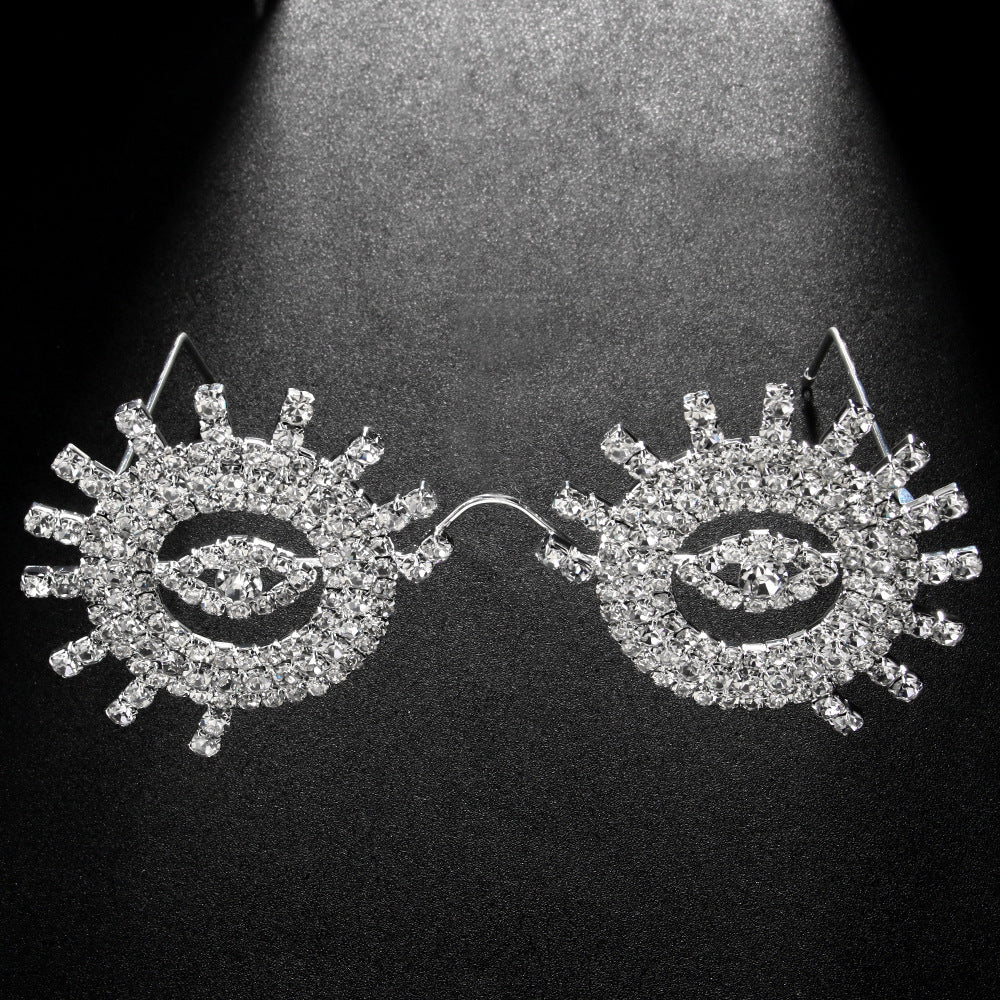 Special-Shaped Mirror Glasses For Women In Gold, Stylish Jewelry Accessory