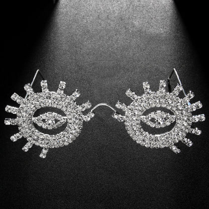 Special-Shaped Mirror Glasses For Women In Gold, Stylish Jewelry Accessory