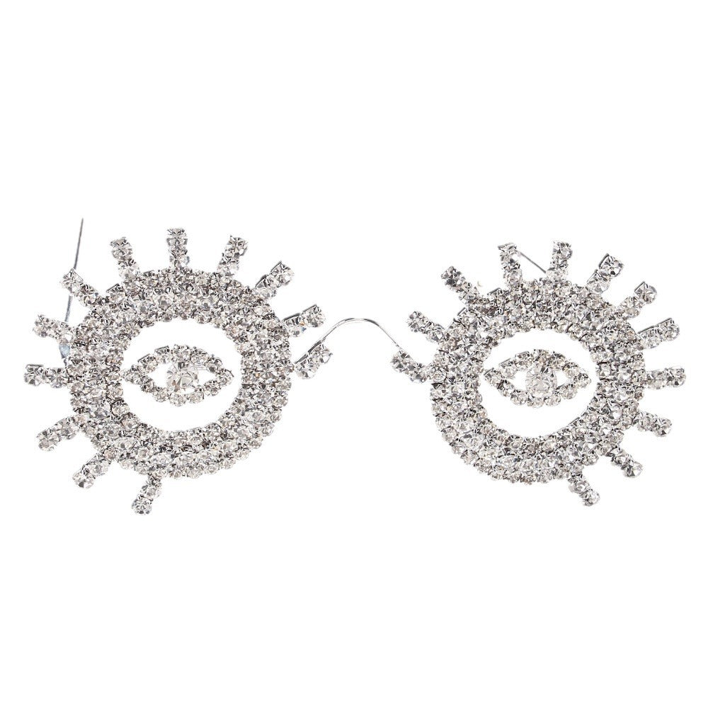 Special-Shaped Mirror Glasses For Women In Gold, Stylish Jewelry Accessory