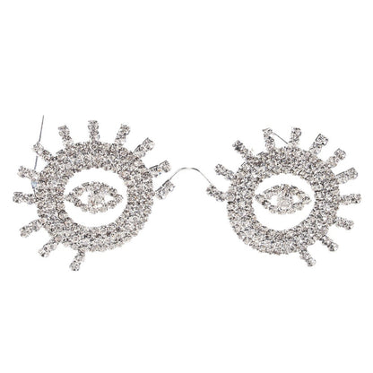 Special-Shaped Mirror Glasses For Women In Gold, Stylish Jewelry Accessory