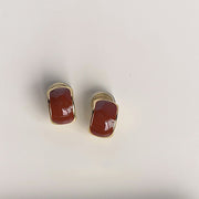 Wine Red Silver Needle