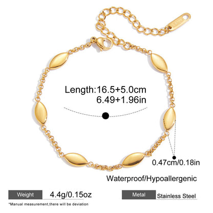 Vintage Style Flowers Bracelet For Women With Titanium Steel Chain, Stainless Steel Electroplated And Zircon Inlay