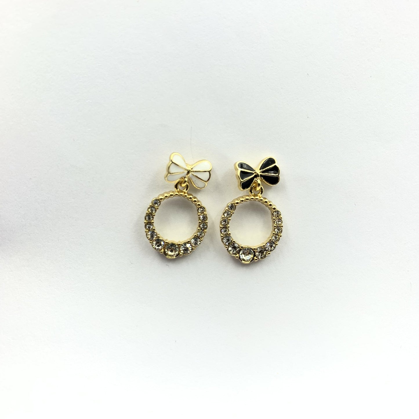 Butterfly Stud Earrings For Women In White Alloy With Rhinestones Featuring 925 Sterling Silver Posts