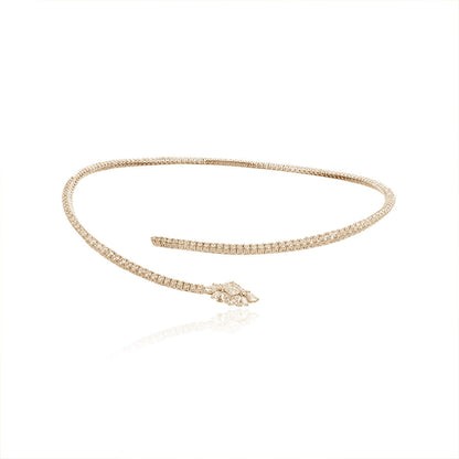 Silver Alloy Circle Choker Necklace For Women Featuring Alloy Chain And Pendant