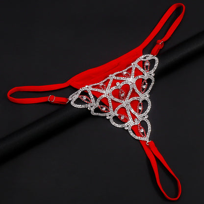 Heart Shape Body Chain For Women In Alloy With Silver Plated Electroplated Finish Featuring Artificial Gemstones