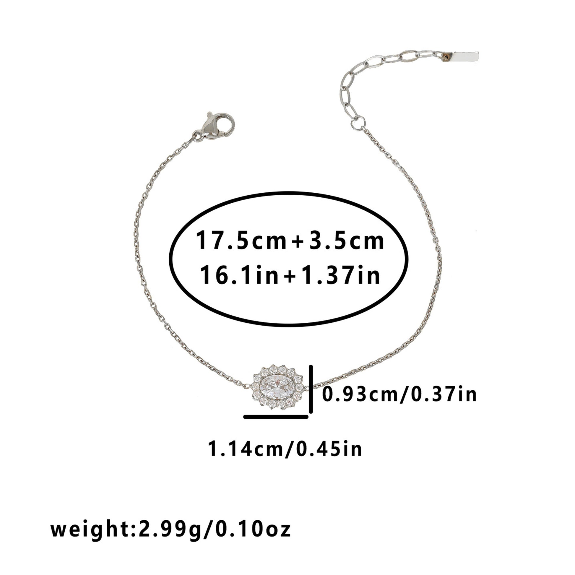 Geometric Asymmetrical Bracelets For Women In 304 Stainless Steel With 14K Real Gold PVD Coating And Rhinestone Inlay