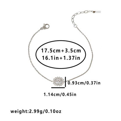 Geometric Asymmetrical Bracelets For Women In 304 Stainless Steel With 14K Real Gold PVD Coating And Rhinestone Inlay