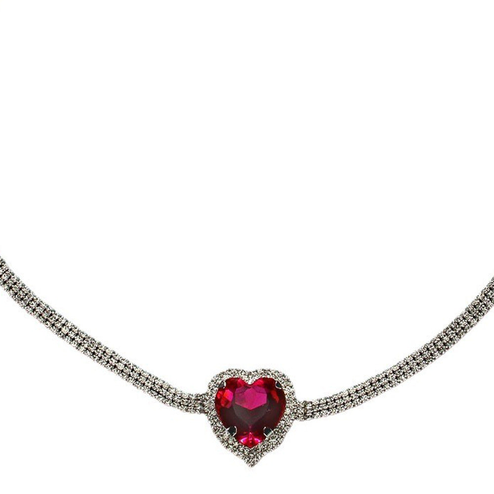 Heart Shape Alloy Waist Chain With Rhinestones, Electroplated Finish, Simple Style Jewelry For Women