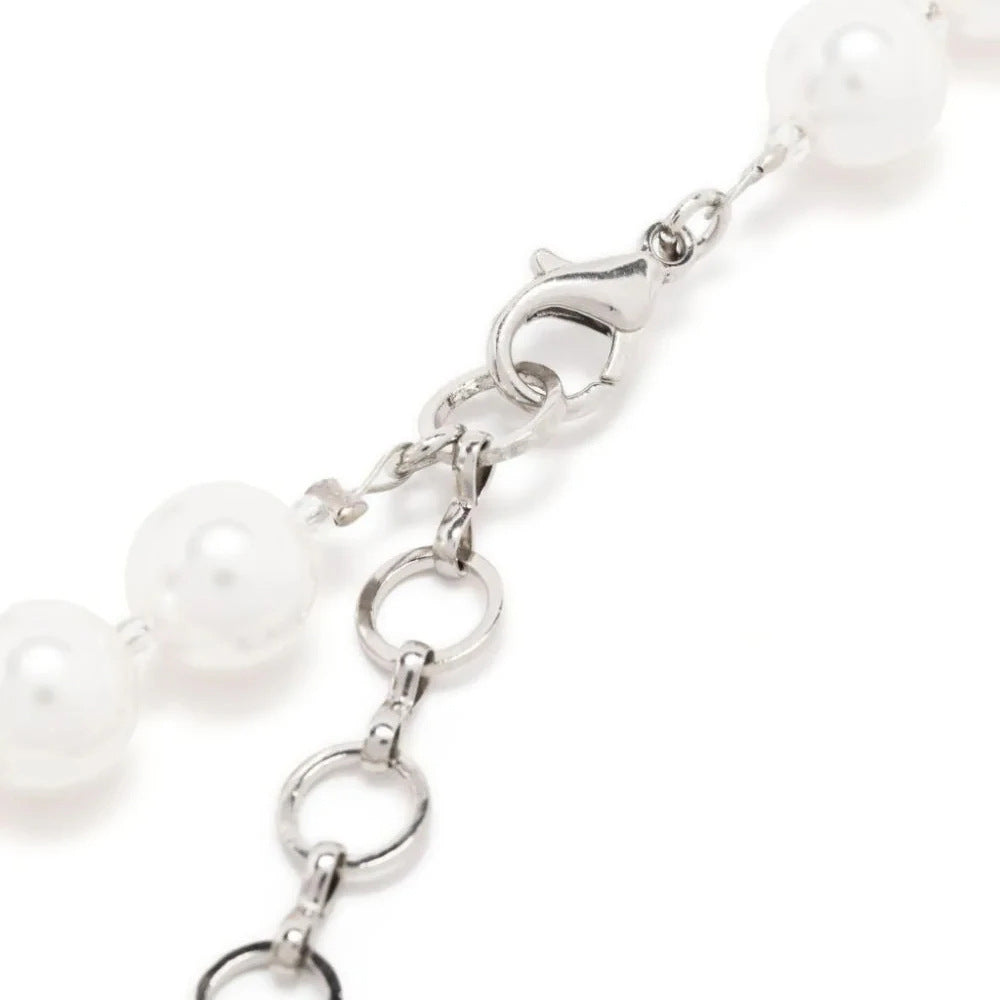 Silver Butterfly Necklace For Women Featuring Rhinestone Pendant Made Of Alloy