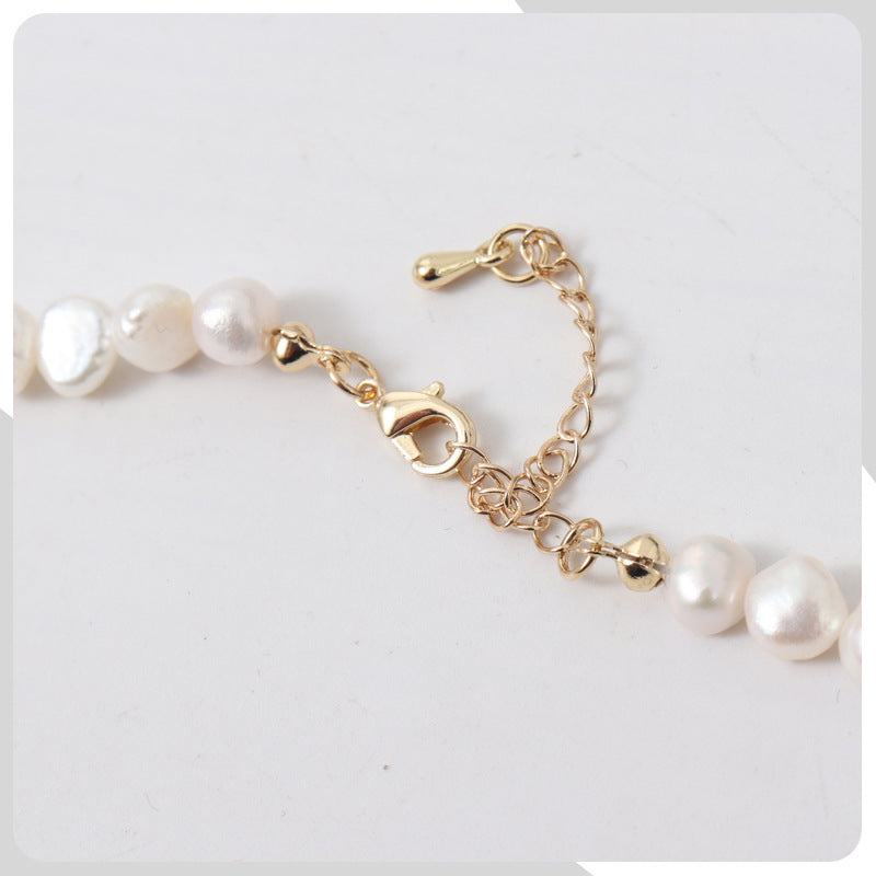 Retro Water Droplets Earrings Featuring Freshwater Pearl Inlay, Classic Stud Earrings
