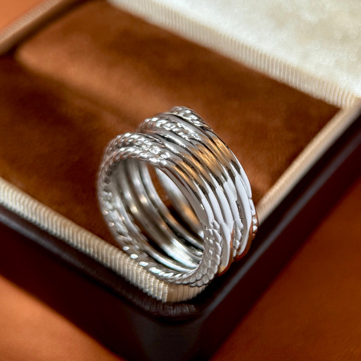 Hip-Hop Stripe Ring With Bezel Setting, Brass Material Featuring Real Gold Water Plating And Zircon Inlay