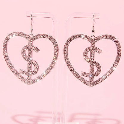 Butterfly Tassel Earrings For Women In Gold Alloy With Rhinestone Inlay, Stylish Stud Earrings