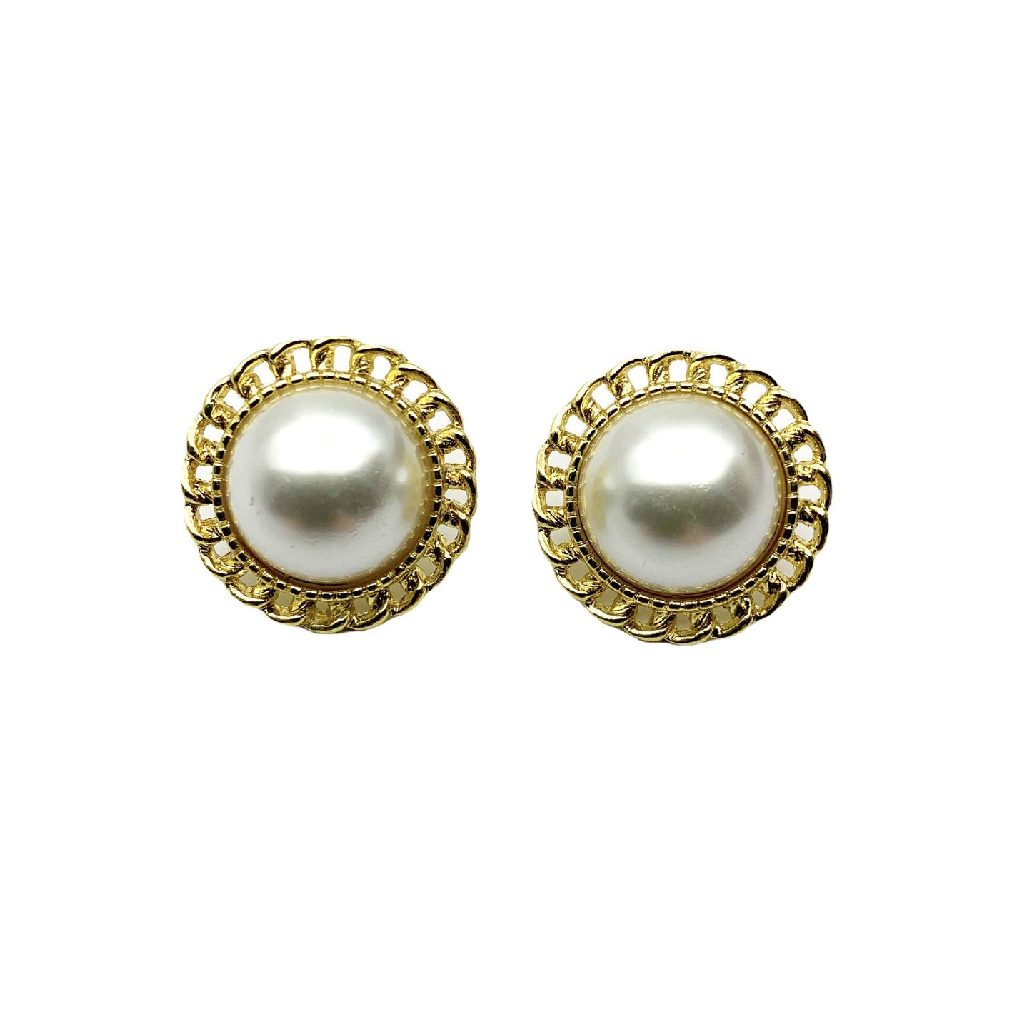Water Droplets Stud Earrings With Baroque Pearl Inlay, 925 Sterling Silver Alloy Clip-On