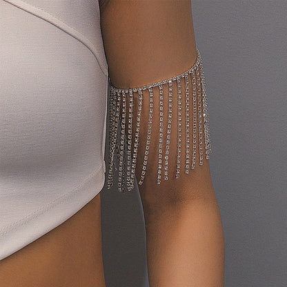 Silver Tassel Bracelet For Women, Electroplated Alloy Jewelry Accessory
