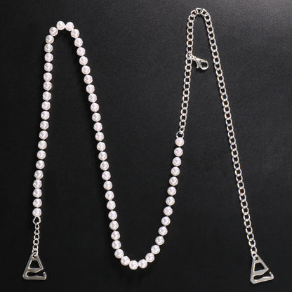 Simple Style Women’s Body Chain With Artificial Pearl Inlay, Electroplated Alloy Pearl Body Jewelry