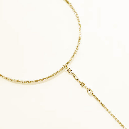 Round Tassel Choker Necklace For Women In Alloy With Rhinestone Pendant