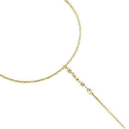 Round Tassel Choker Necklace For Women In Alloy With Rhinestone Pendant