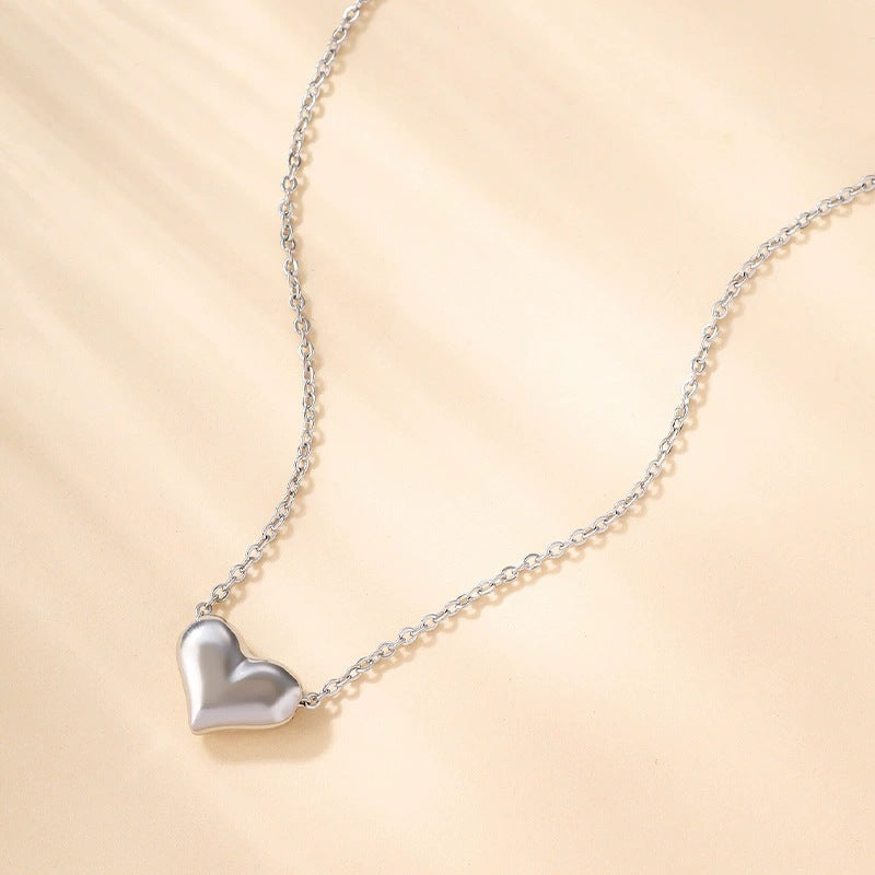 Heart Shape Copper Choker Necklace For Women With Copper Cable Chain Featuring Electroplated Finish