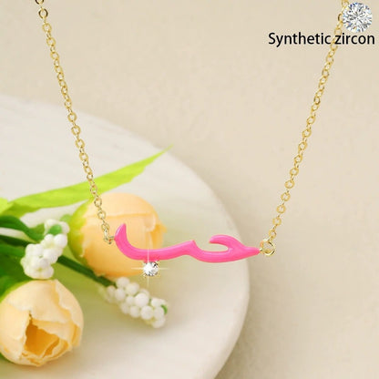 Irregular Copper Necklace For Women With Electroplated Copper Chain And Pendant