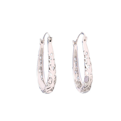Irregular Stud Earrings For Women Featuring Electroplated Platinum Plated Design With Copper Ear Pins