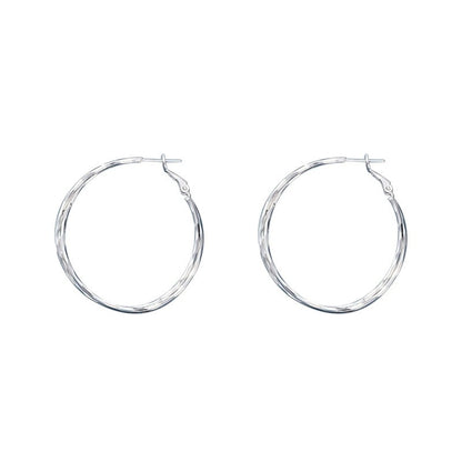 Exaggerated Geometric Earrings For Women In Copper With Electroplated Finish And Copper Ear Pins